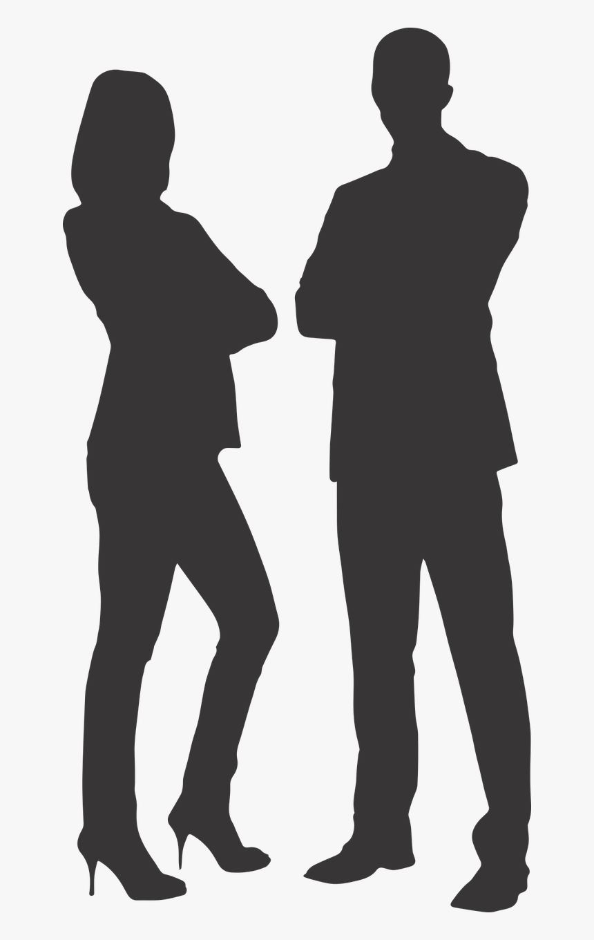 Silhouette Man Women"s Free Picture - Personality Development For Students, HD Png Download, Free Download