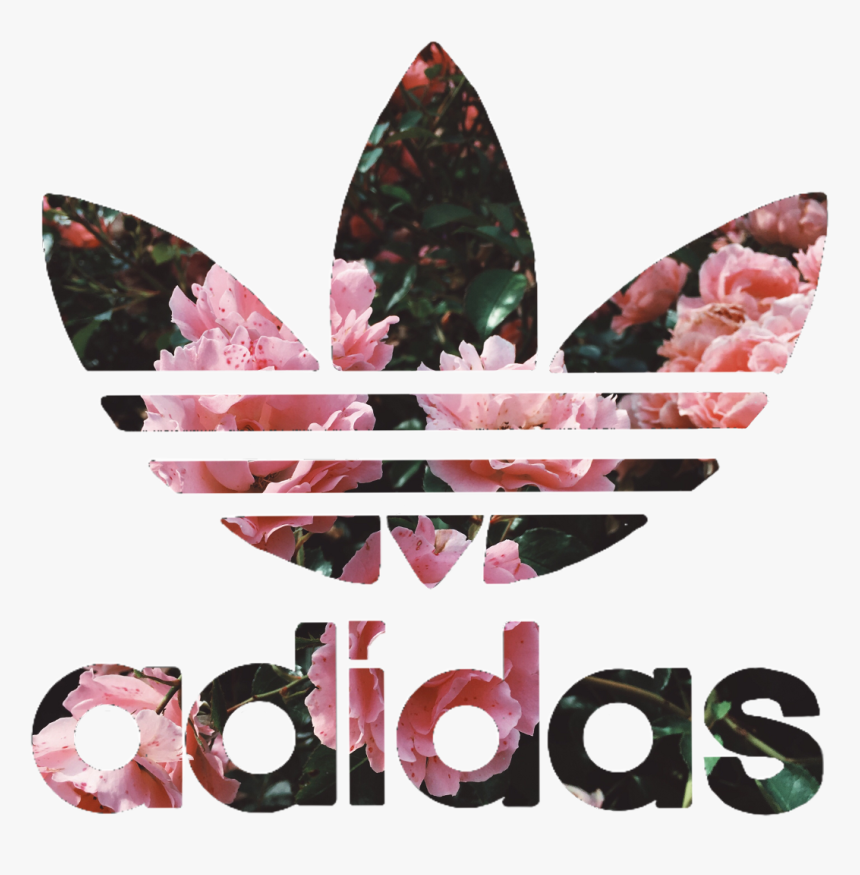 Adidas Floral Collection Flower - Flower Adidas Logo Transparent, HD Png Download, Free Download