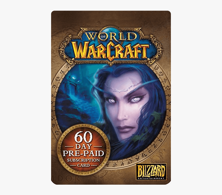 World Of Warcraft 60 Days Time Card, HD Png Download, Free Download