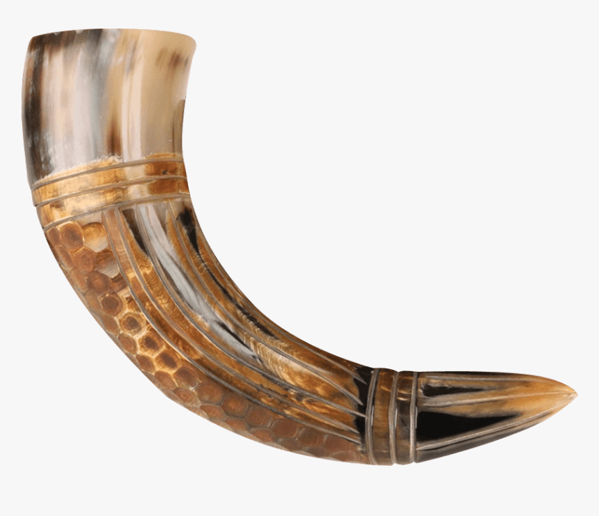 Carved Drinking Horn, HD Png Download, Free Download