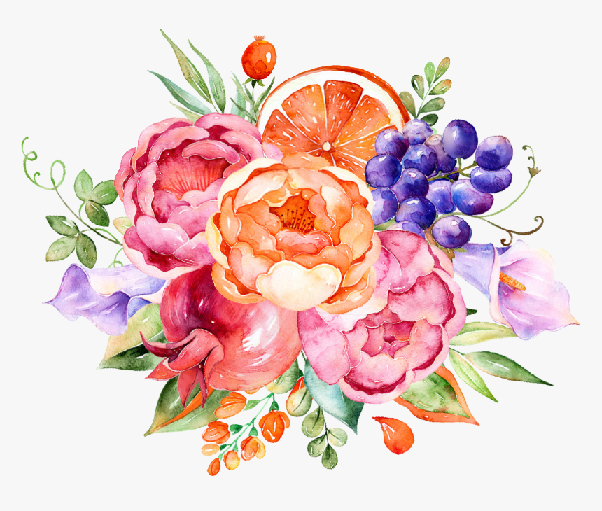 Flower Watercolour Png Hd, Transparent Png, Free Download