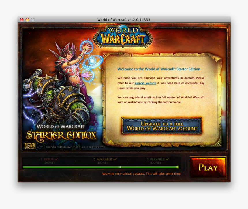 Old World Of Warcraft Launcher, HD Png Download, Free Download