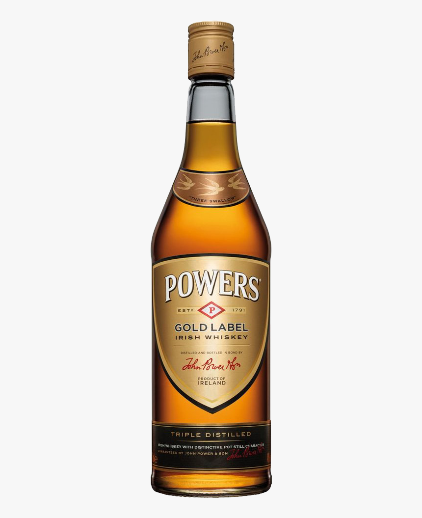Powers Whiskey Ireland Gold Label 750ml Bottle - Powers Gold Label, HD Png Download, Free Download