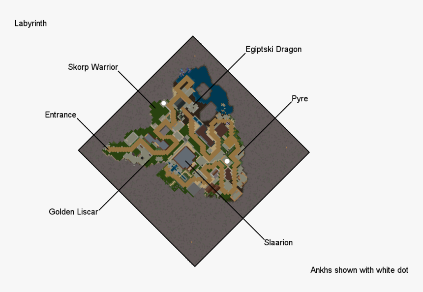 Labyrinth Map - Ultima Online Labyrinth, HD Png Download, Free Download