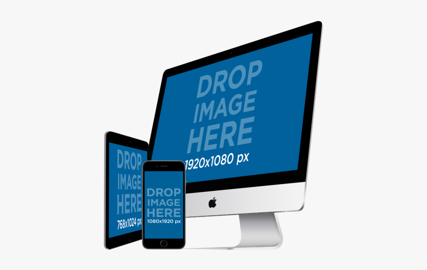 Ipad Iphone Imac Mockup, HD Png Download, Free Download