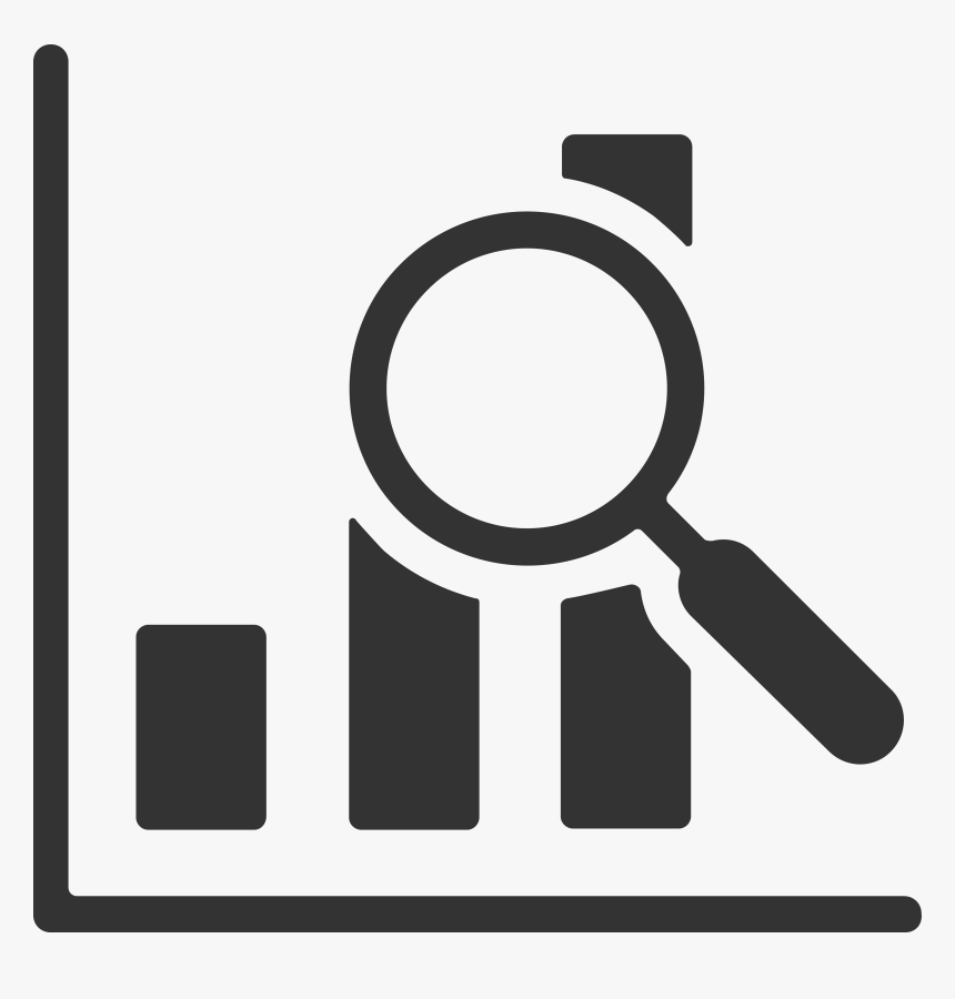 Graph Magnifying Glass Icon , Png Download - Graph Magnify Icon, Transparent Png, Free Download