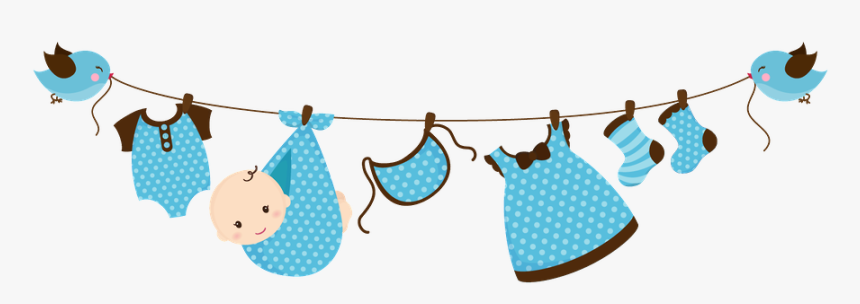 Baby Clothes Line Png - Vector Baby Shower Png, Transparent Png, Free Download
