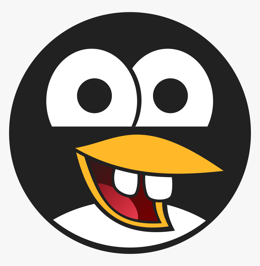Avatar, Beak, Beginner, Black, Cute, Emotion, Face - Linux Tux Icon, HD Png Download, Free Download