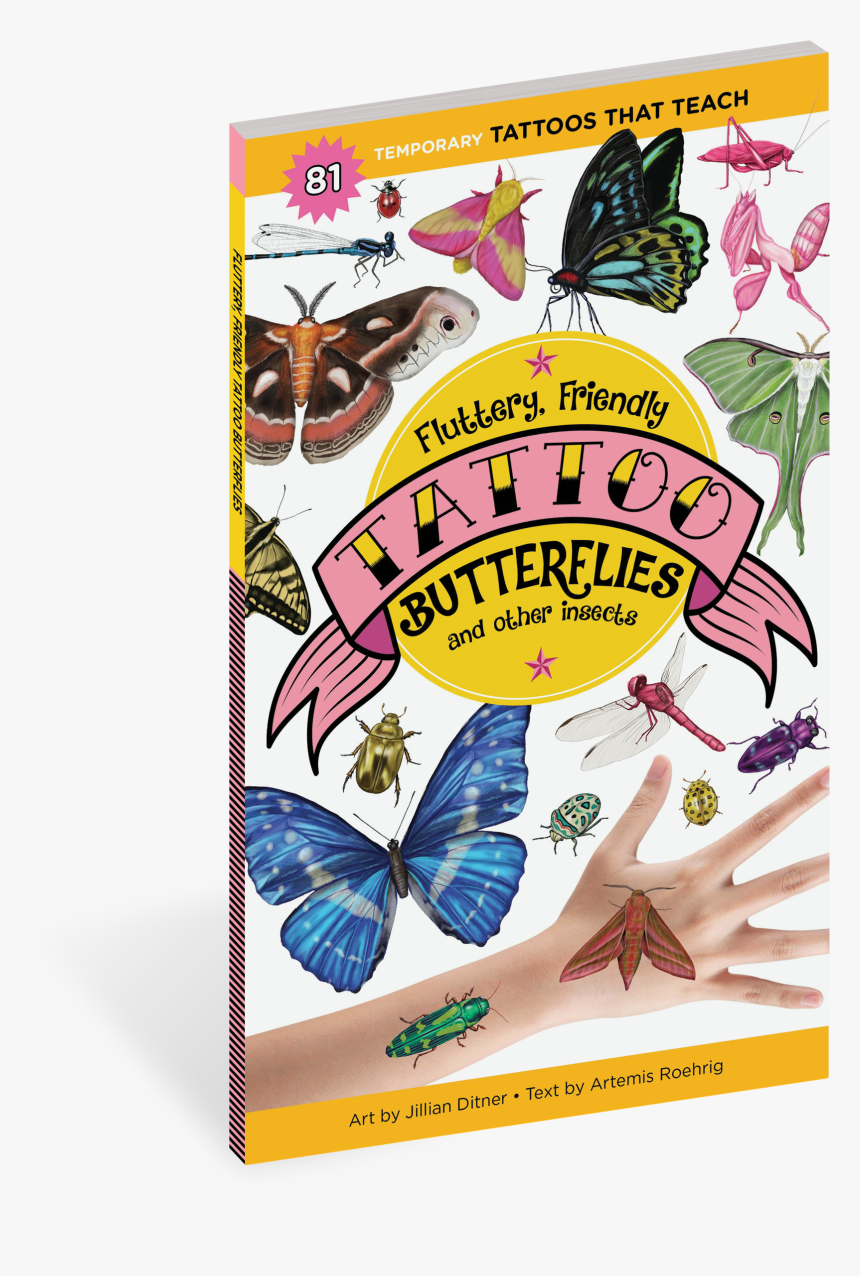 Cover - Fluttery Friendly Butterfly Tattoos, HD Png Download, Free Download