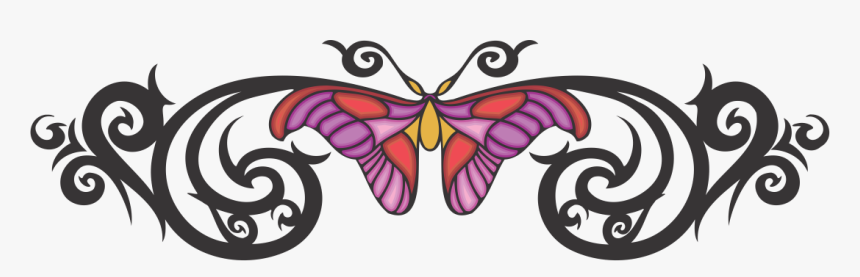 Tattoo Tribal Butterfly Png, Transparent Png, Free Download