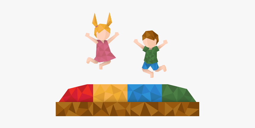 Kids Jumping On The Ark Open Farm Kangaroo Bouncer - Illustration, HD Png Download, Free Download