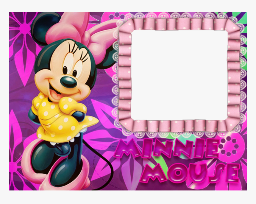 Transparent Moldura Minnie Png - Minnie Mouse Edible Print, Png Download, Free Download