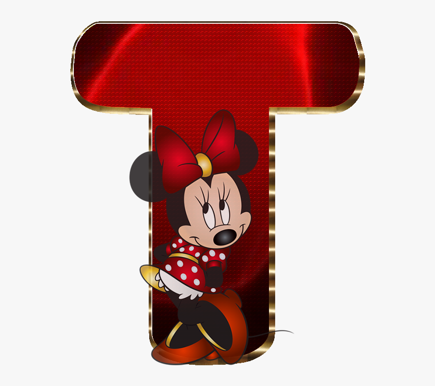 Minnie Mouse With Red Background, HD Png Download, Free Download