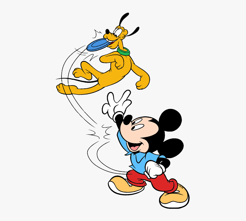 Mickey And Pluto Frisbee, HD Png Download, Free Download