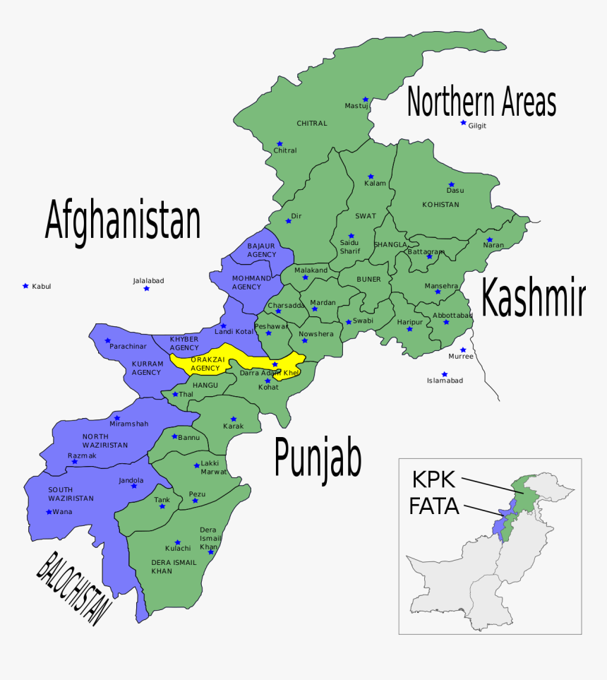 Waziristan In Pakistan Map, HD Png Download, Free Download