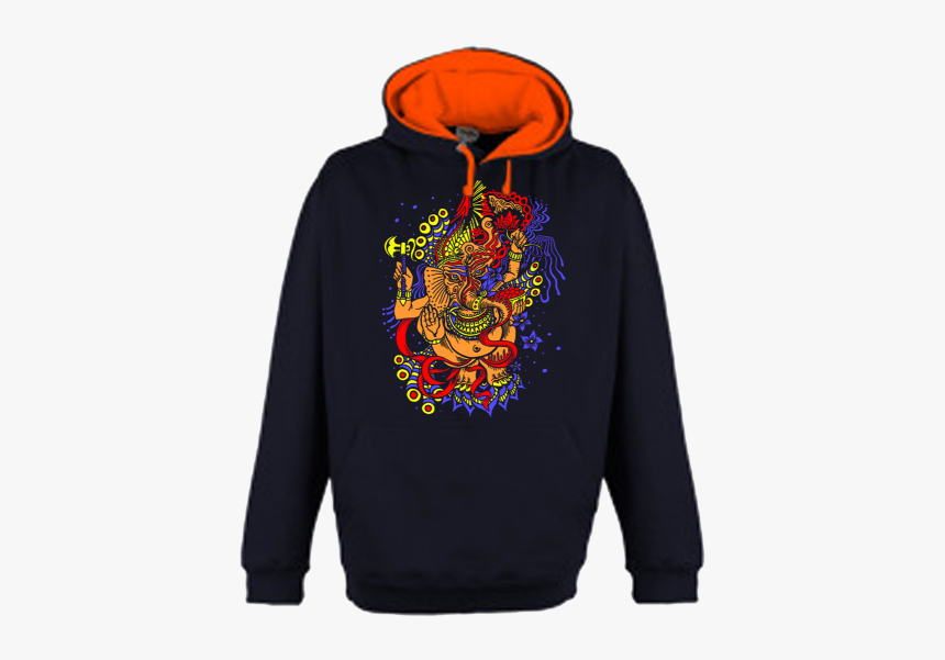 Black Neon Orange Hoodie, HD Png Download, Free Download