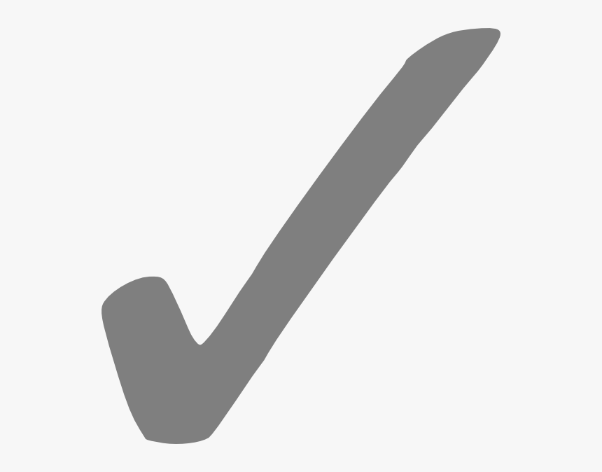 Grey Check Mark Png, Transparent Png, Free Download