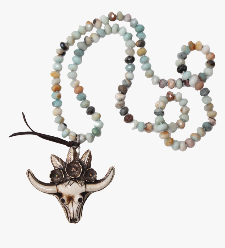 Amazonite Longhorn Necklace - Necklace, HD Png Download, Free Download