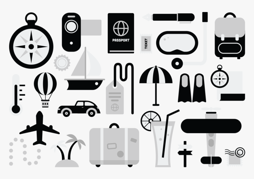 Travel Wedding Icons , Png Download - Travel Gear Icon, Transparent Png, Free Download