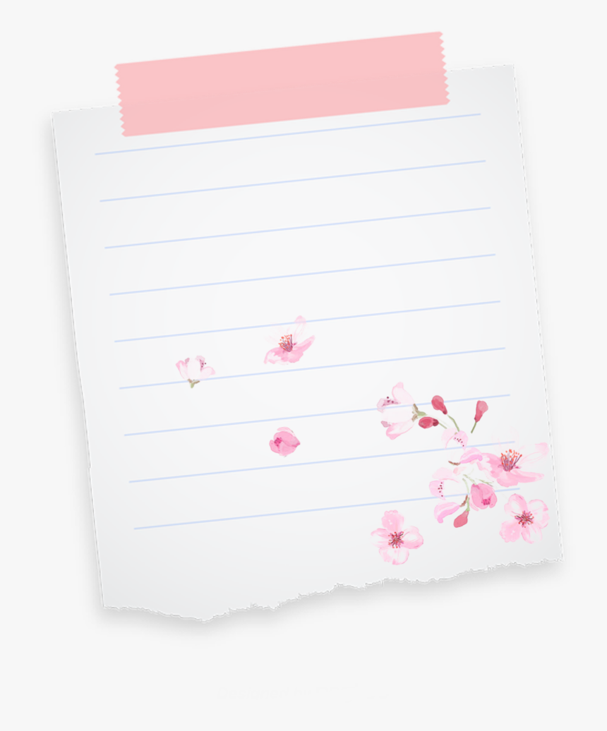 #ftestickers #background #tape #paper #torn #flowers - Paper, HD Png Download, Free Download