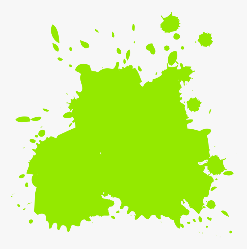 Free Green Splatter Png , Png Download - Green Splatter Color Png, Transparent Png, Free Download