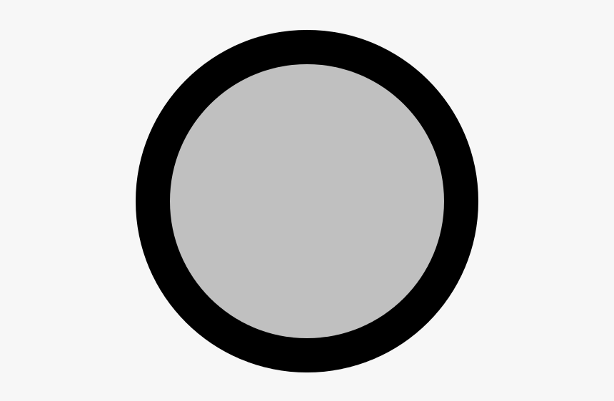 File - Graydot - Svg - Gray Circle Transparent Thin - Circle, HD Png Download, Free Download