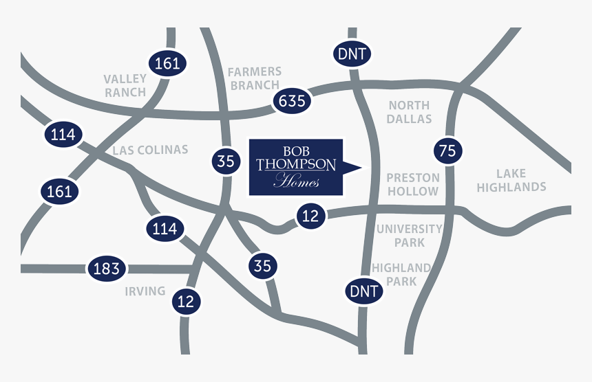 Preston Hollow Map - Map, HD Png Download, Free Download