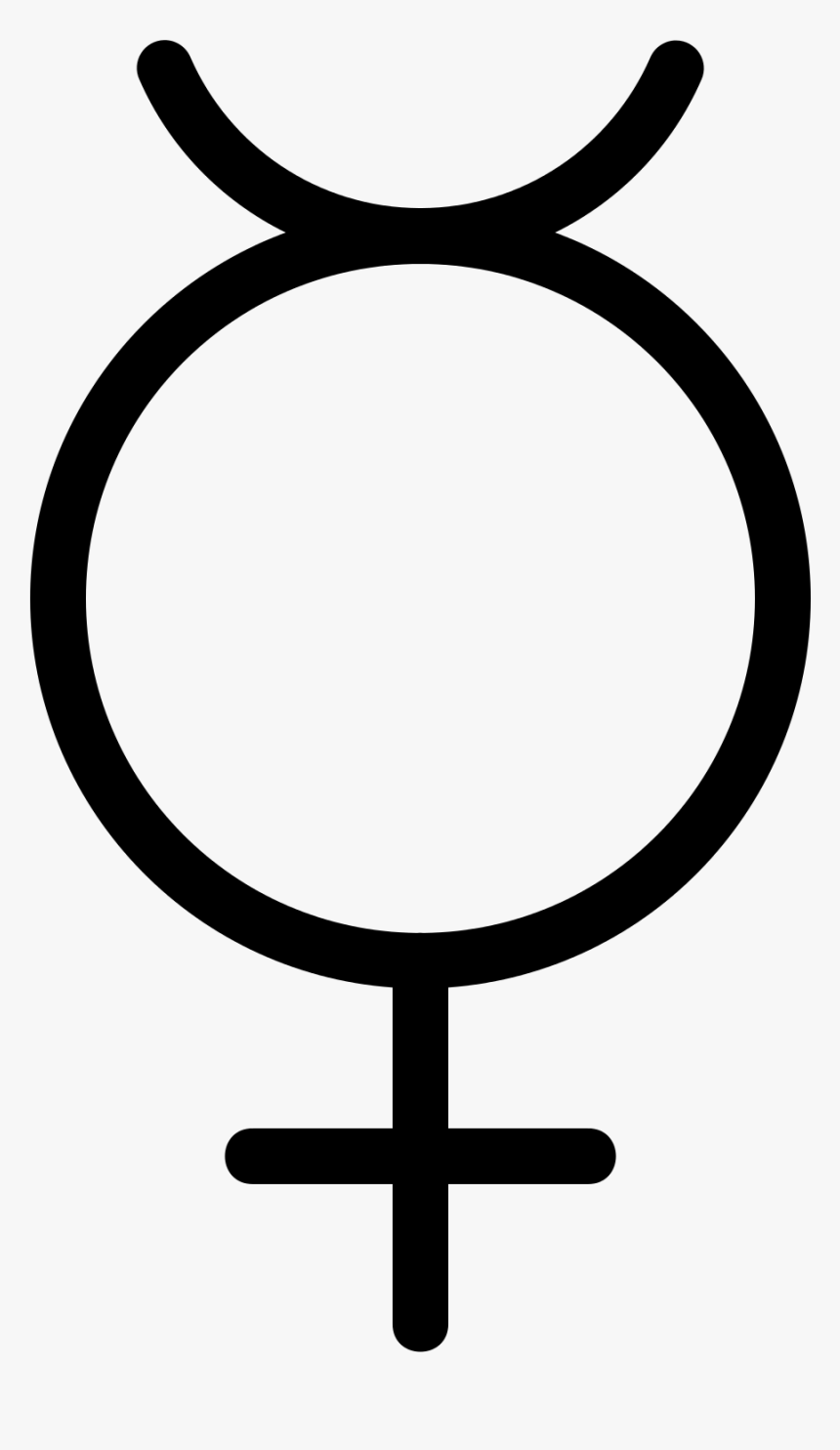 Mercury Planet Symbol - Planet Symbol For Mercury, HD Png Download, Free Download