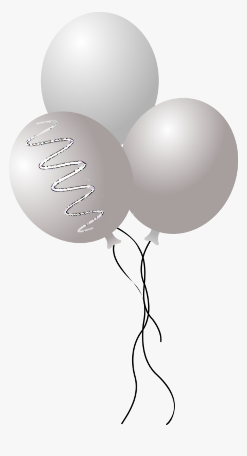 #balloons #mq #silver #inair #balloon - Transparent Png White Balloons Transparent Background, Png Download, Free Download