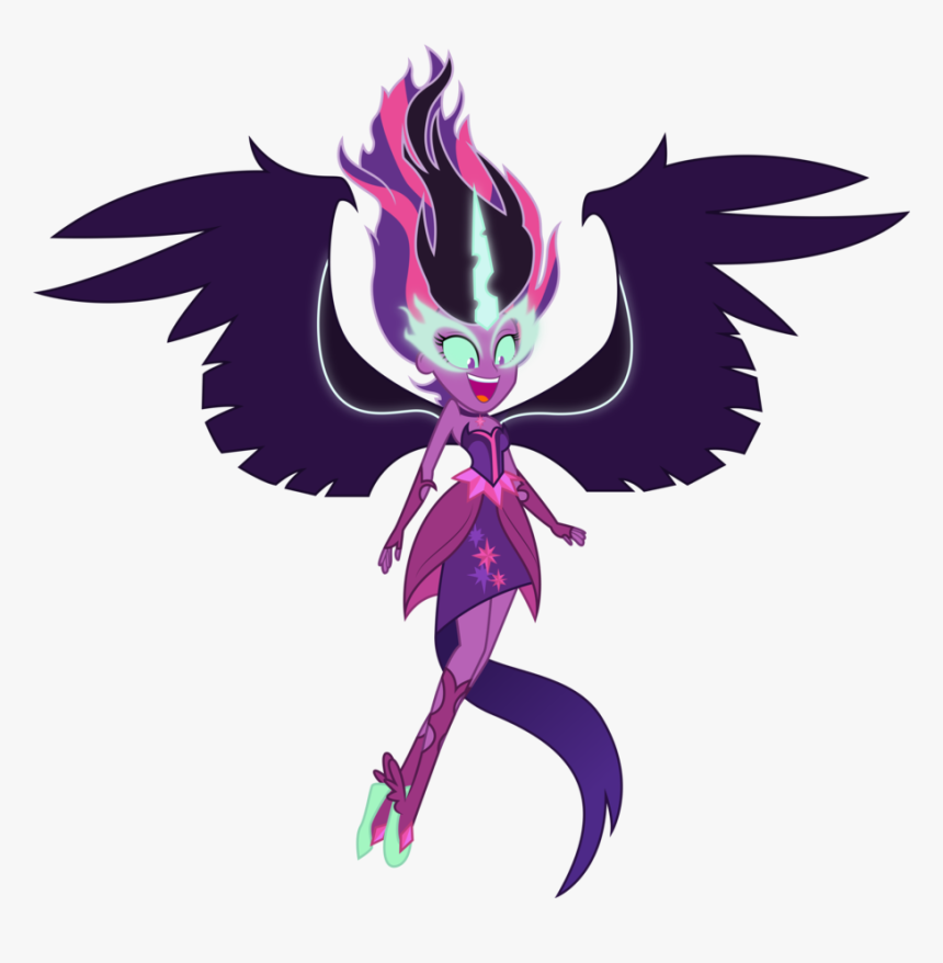 Midnight Sparkle Commission By Illumnious-dar06se - Evil Twilight Sparkle Equestria Girl, HD Png Download, Free Download