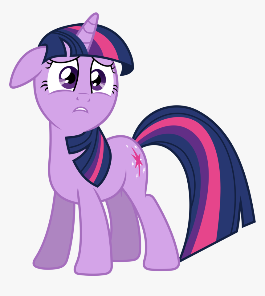 Mlp Twilight Sparkle Vector Unicorn - My Little Pony Twilight Sparkle Concerned, HD Png Download, Free Download