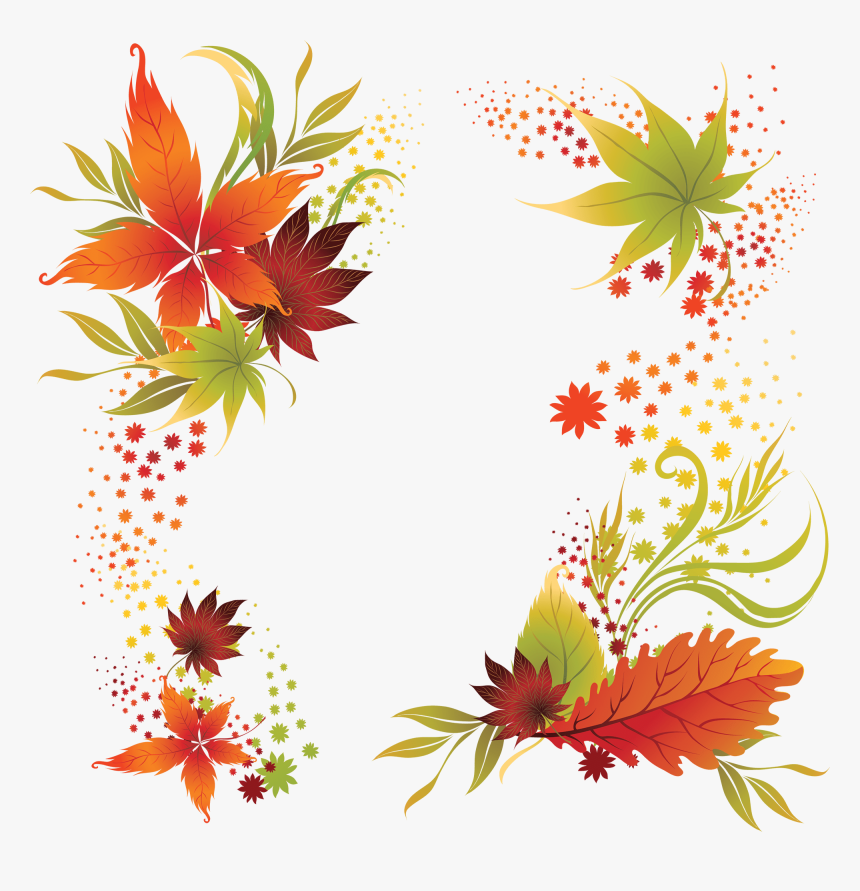 Transparent Fall Leaves Falling Png - Autumn Leaves Frames Transparent ...