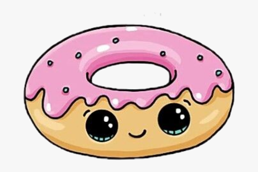 Kawaii Donut Clipart - Kawaii Donut, HD Png Download, Free Download