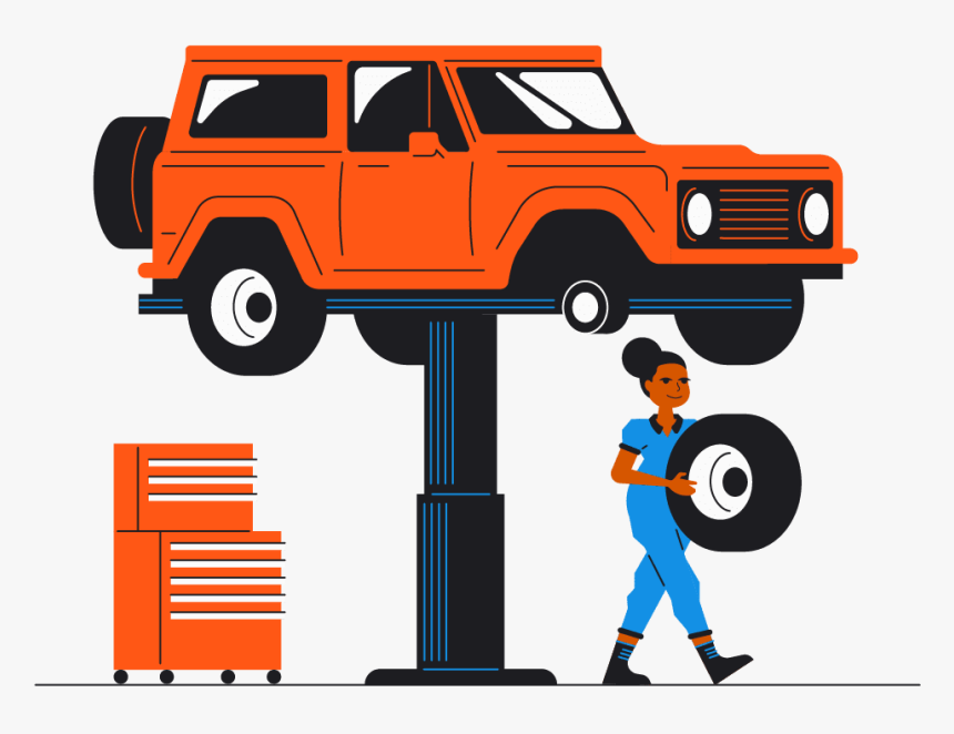 Blog Carrepair Mechanicillustration Jh V1 - Car Repair Png Illustration, Transparent Png, Free Download