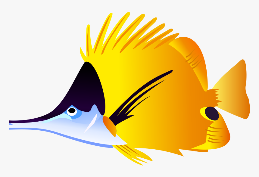 Fish Clipartfish Black And - Tropical Fish Clip Art, HD Png Download, Free Download