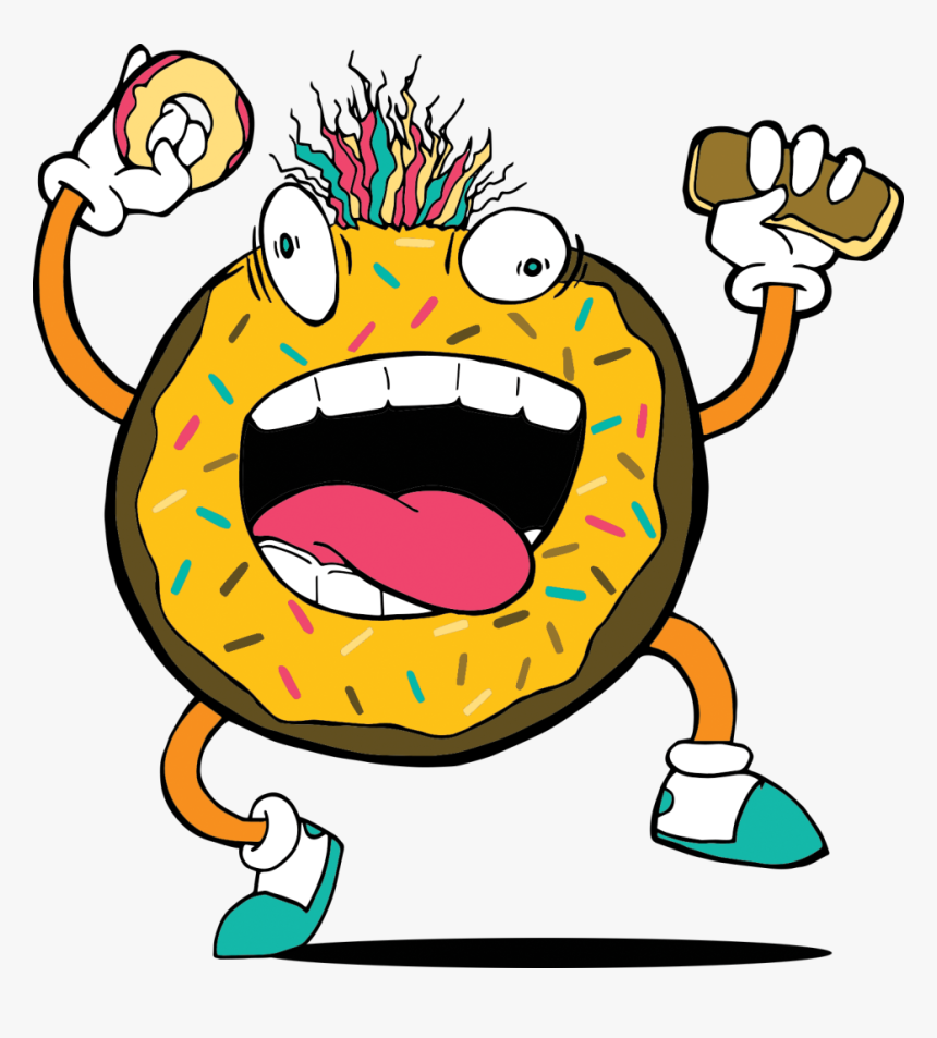 Man - Donuts Waving, HD Png Download, Free Download