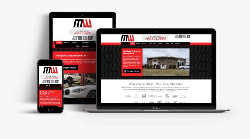 Auto Repair Seo Web Design - Responsive Web Design, HD Png Download, Free Download