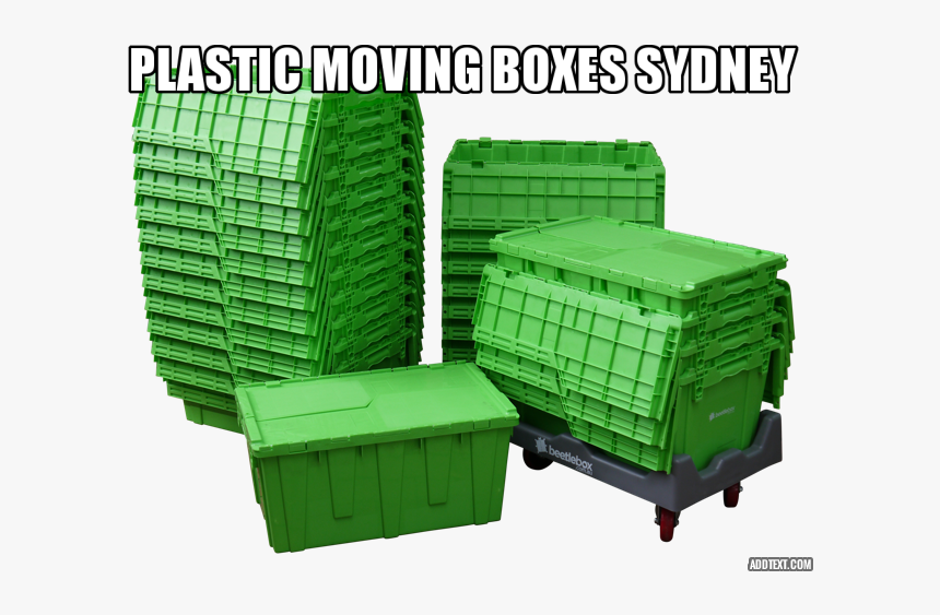 Hire Plastic Moving Boxes, HD Png Download, Free Download