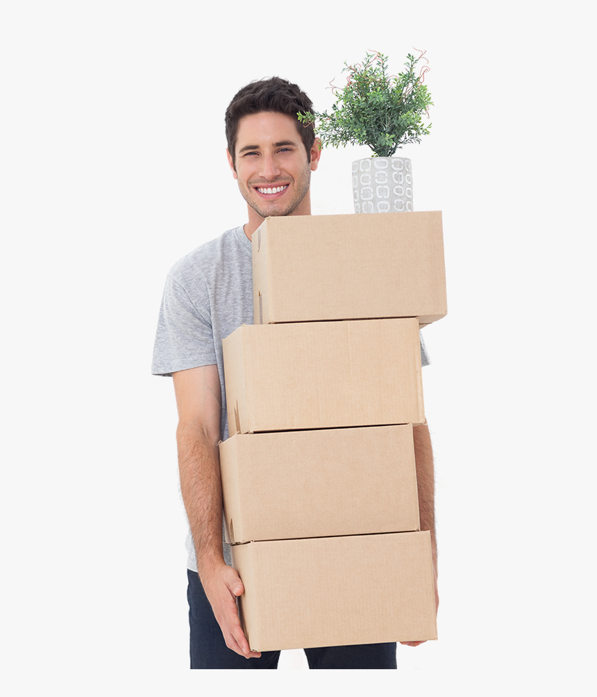 Moving Boxes Person Png, Transparent Png, Free Download