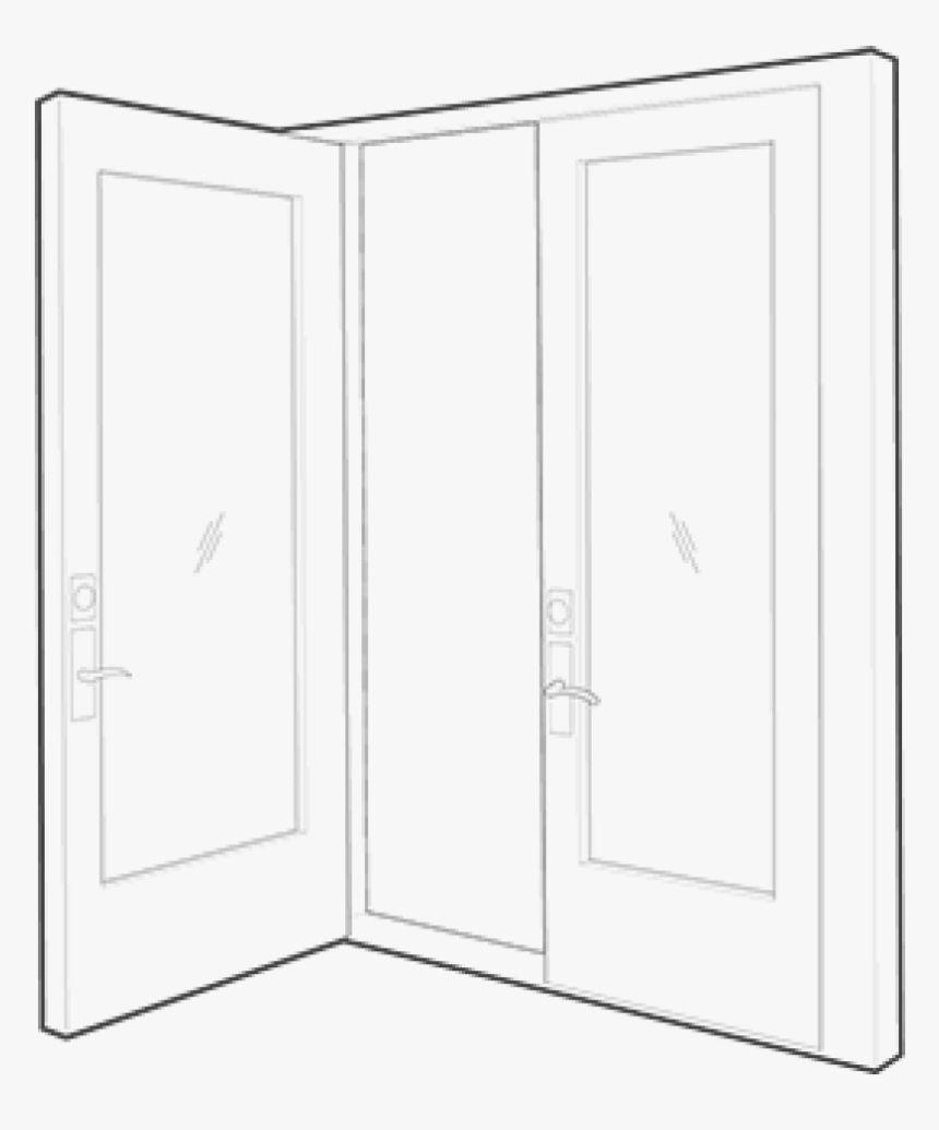 Drawing Doors Swing Door - Home Door, HD Png Download, Free Download