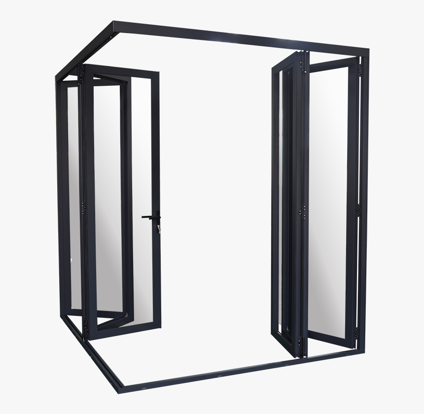 Glass Folding Door/aluminium Double Glazed Windows - Door, HD Png Download, Free Download