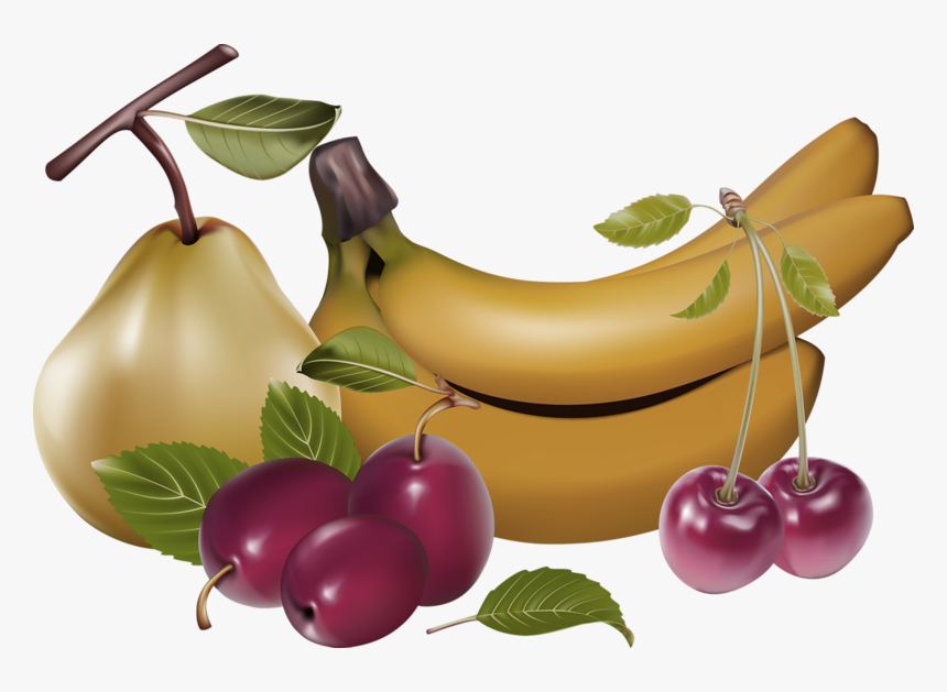 Clipart Banana Local Fruit - Cherry Vector, HD Png Download, Free Download