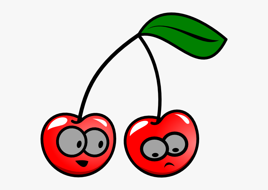 Transparent Cherry Clipart - Cartoon Cherry Clipart, HD Png Download, Free Download