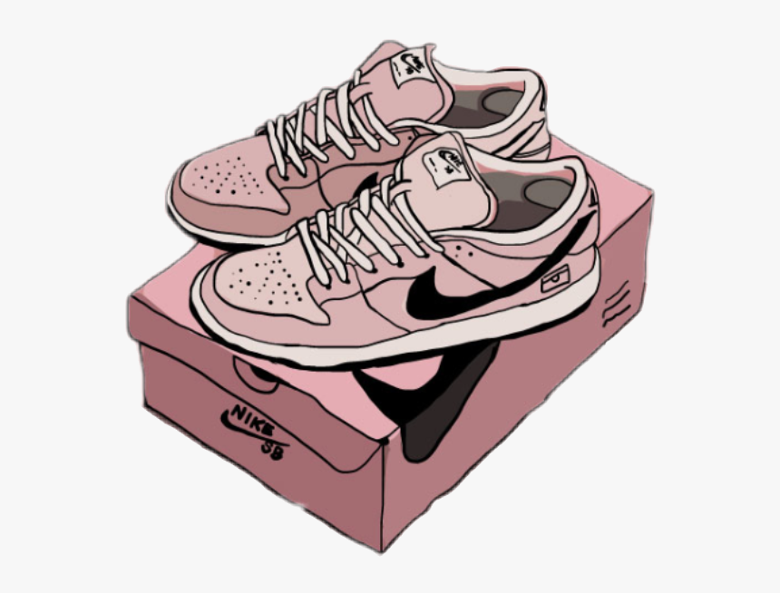 nike shoes cartoon drawing