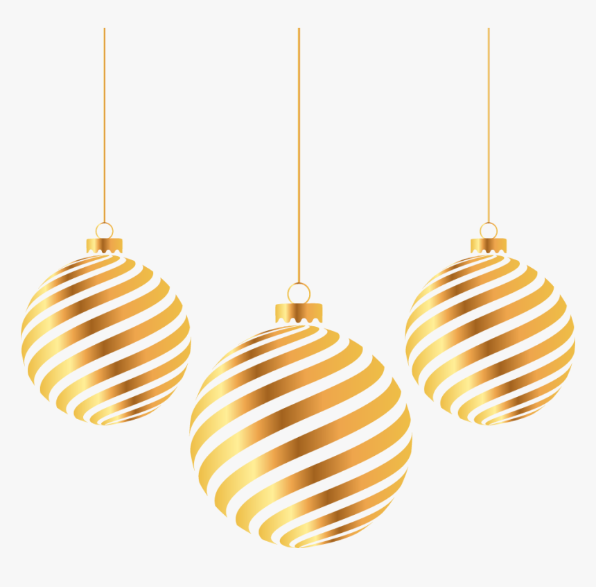 Golden Ball Christmas Gold Year Hd Image Free Png Clipart - Christmas Golden Ball Png, Transparent Png, Free Download