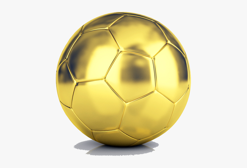 Golden Soccer Ball - Gold Soccer Ball Png, Transparent Png, Free Download