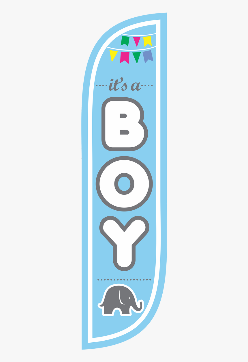 5ft It"s A Boy Feather Flag Baby Blue - Illustration, HD Png Download, Free Download