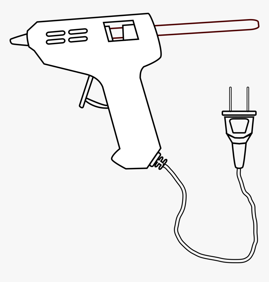 This Free Icons Png Design Of Herramienta Pistola Silicona - Drawing, Transparent Png, Free Download