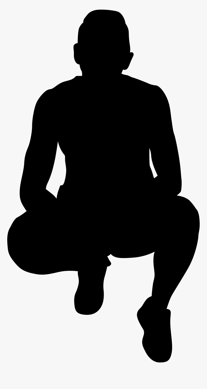 Squatting Silhouette, HD Png Download, Free Download