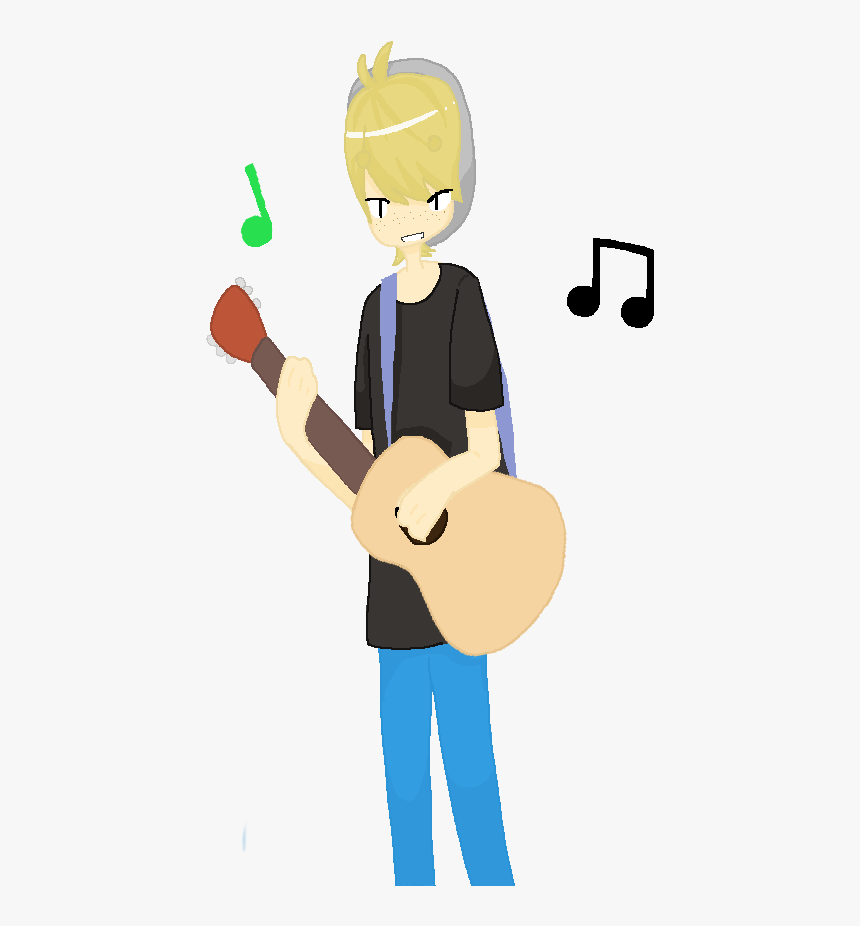 Playing Guitar Cartoon Gif - Playing Guitar Animated Gif, HD Png Download, Free Download